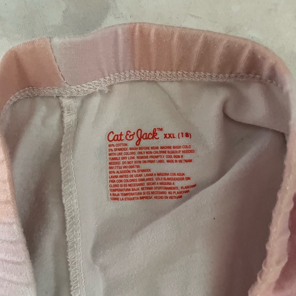 CAT & JACK | Girls Pink Tie Dye Leggings - Picture 4 of 4